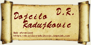 Dojčilo Radujković vizit kartica